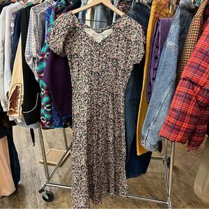 Vintage All That Jazzy Women's 11/12 Floral Midi Dress